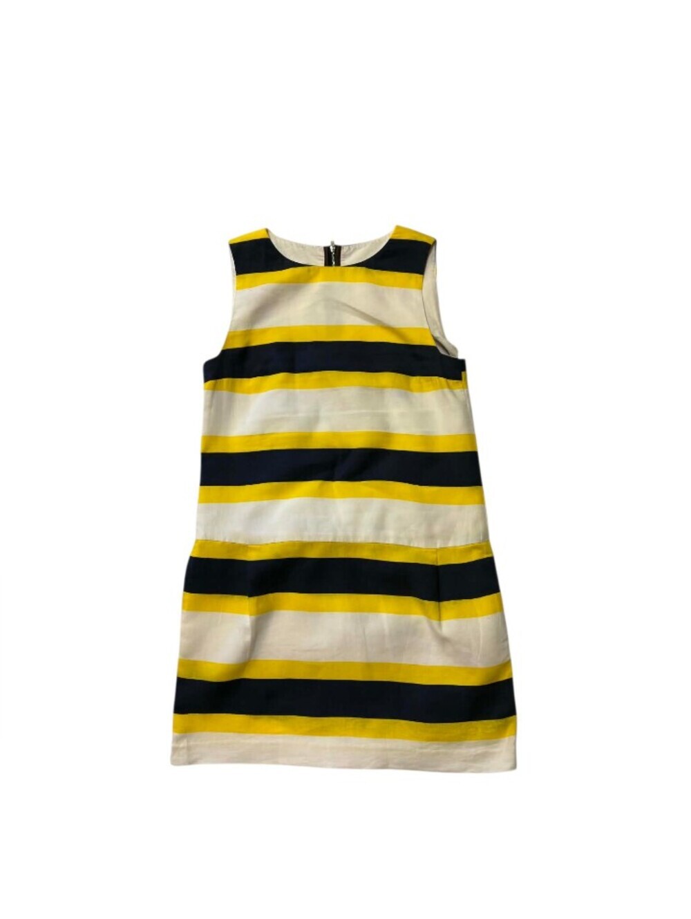 Lacoste Striped Mini Dress EUC Sleeveless Mini Blue Yellow White Size 36 - Picture 4 of 7